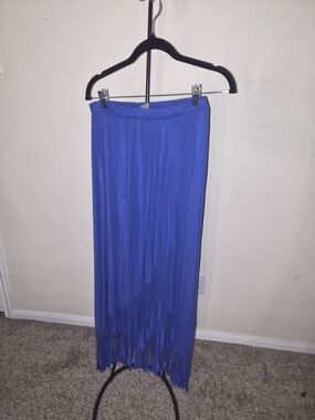 Kate & Mallory Royal Blue Fringe Maxi Skirt